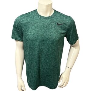 Nike Men’s Athletic T-Shirt Green Short Sleeve Dri-Fit M
